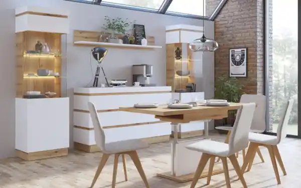 Bild 4 von Wojcik Meble Sp. z.o.o - Wandboard Calabria, weiß/Eiche Nachbildung