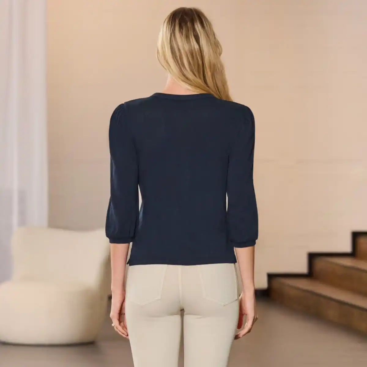 Bild 4 von Damen-Langarmshirt mit Stickerei