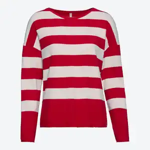 Damen-Pullover mit Ringelmusterung