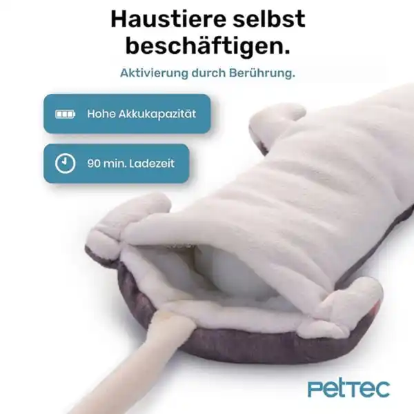 Bild 2 von PetTec interaktives Plüschtier für Katzen - Ratte
