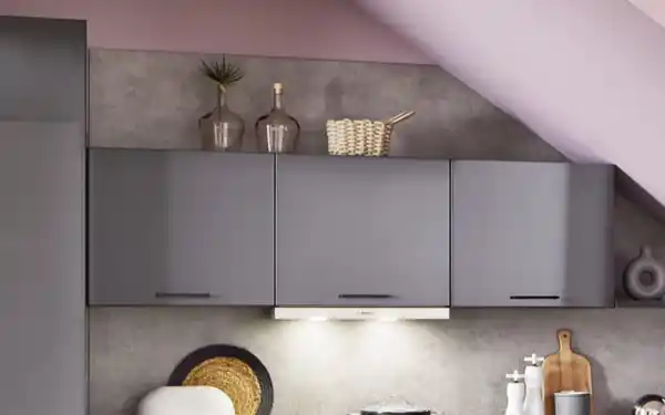 Bild 2 von Impressa - Einbauküche Perfect Brillant, perlgrau, inkl. Privileg Elektrogeräte