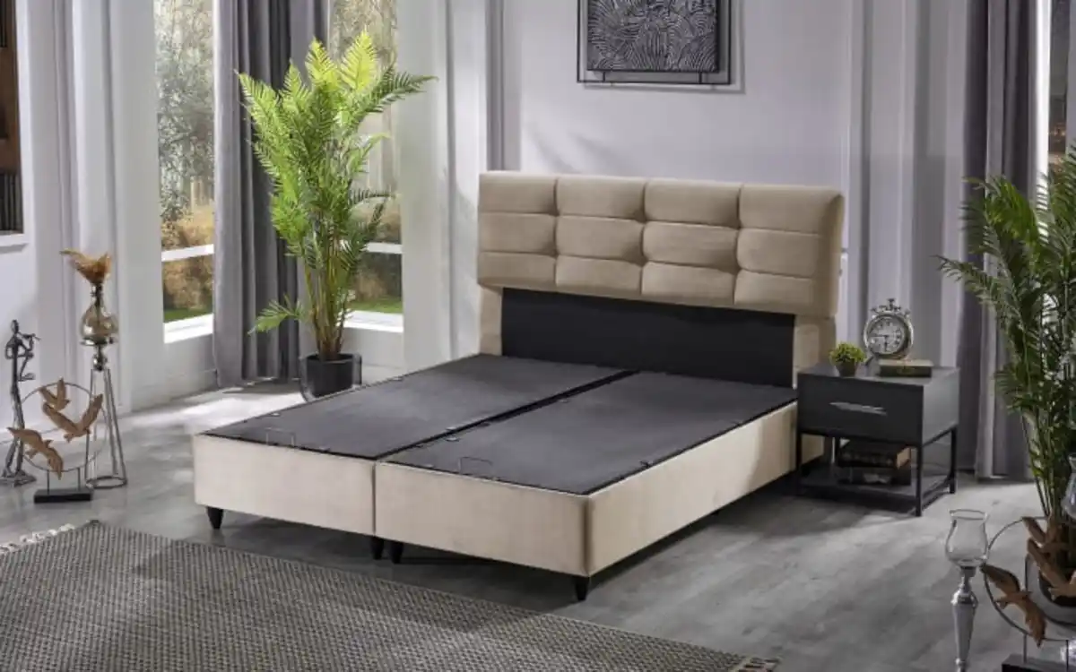 Bild 4 von Polsterbett Naomi, beige, 180 x 200 cm, inkl. Bettkasten