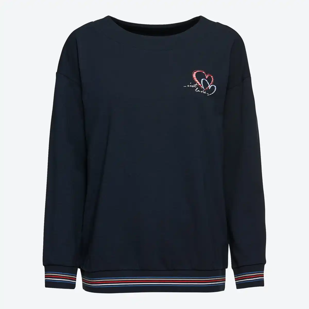 Bild 1 von Damen-Sweatshirt mit U-Boot-Ausschnitt