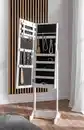 Bild 3 von Schmuckschrank mit Spiegel, ca. 40 x 35 x 150 cm – Weiß