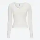 Bild 3 von Damen-Langarmshirt mit V-Ausschnitt