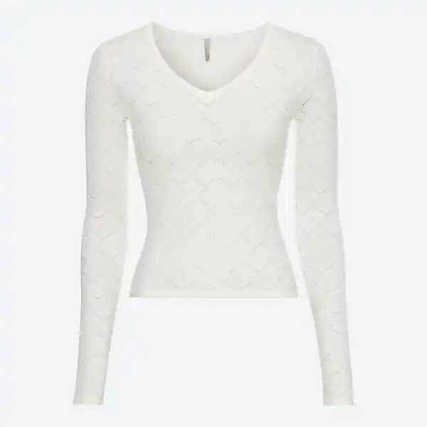 Bild 3 von Damen-Langarmshirt mit V-Ausschnitt