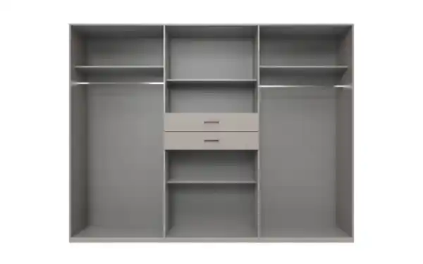 Bild 4 von Drehtürenschrank Düsseldorf, grau, 270 x 208 cm, inkl. Spiegelfront
