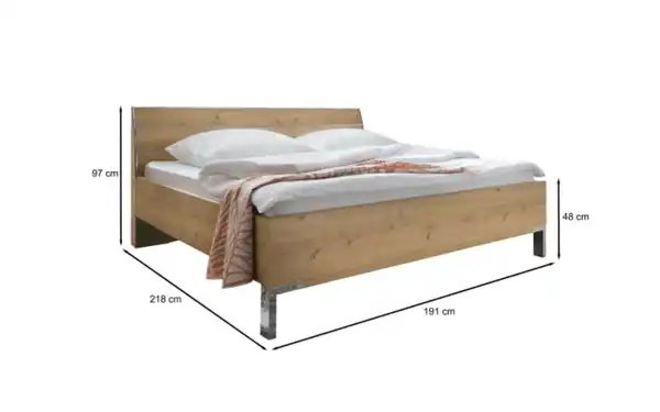 Bild 2 von Wiemann - Futonbett Loft, Bianco Eiche, 180 x 200 cm