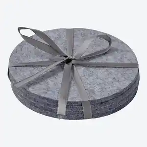 Platzset aus Filz, Ø ca. 12 cm, 4er-Pack