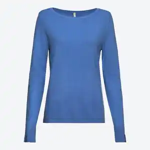 Damen-Feinstrick-Pullover mit Rundhalsausschnitt