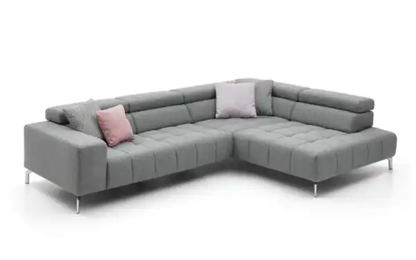 Bild 4 von SYSTEMPOLSTER - Wohnlandschaft Message, grau, inkl. übertiefem Anstellhocker