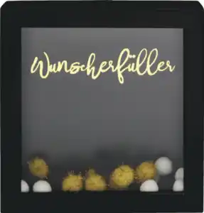 IDEENWELT Spardose Wunscherfüller schwarz