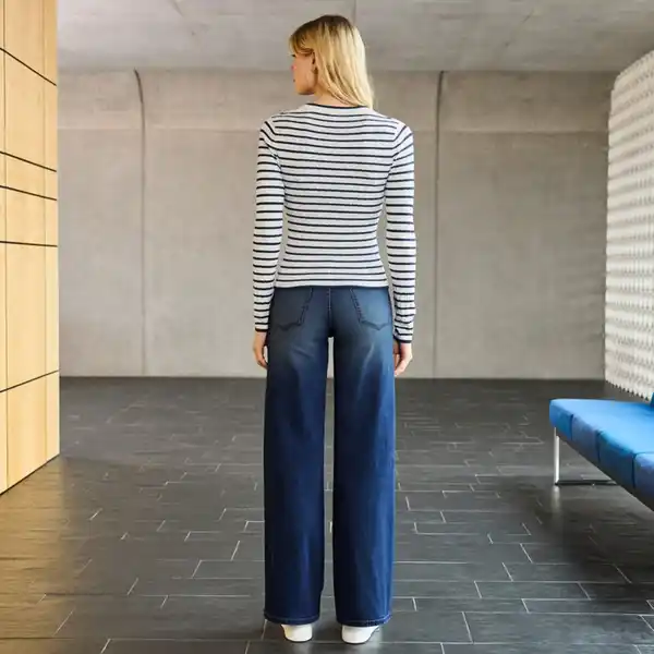 Bild 4 von Damen-Wideleg-Jeans im 5-Pocket-Design