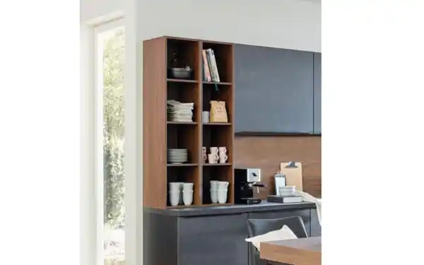 Bild 2 von Nobilia - Einbauküche Lenzen, schwarzbeton, inkl. Miele Elektrogeräte