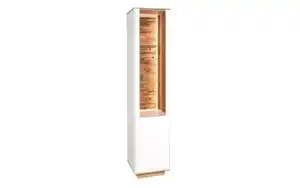 Mäusbacher - Standvitrine Faro, weiß/Asteiche, 188 cm, inkl. Push-to-Open Funktion