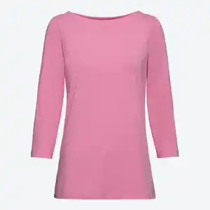 Damen-Shirt mit U-Boot-Ausschnitt in verschiedenen Farben