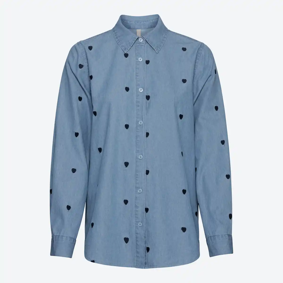 Bild 3 von Damen-Bluse mit Herz-Stickerei