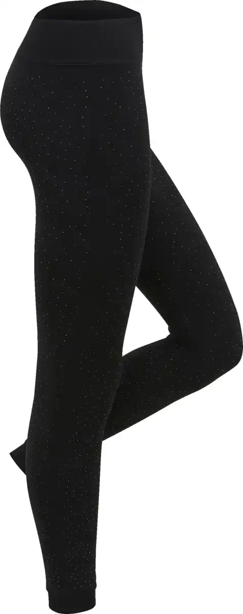 Bild 2 von under2wear Thermo Flausch Leggings Glitzer Gr. L (44/46)