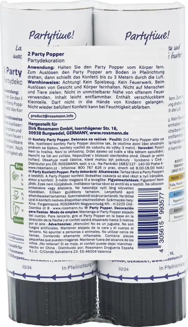 Bild 4 von alouette alouette Party Popper