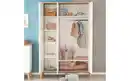 Bild 3 von Roba - Kleiderschrank Pauline, weiß/Artisan Eiche-Nachbildung, inkl. Kleiderstange