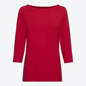 Damen-Shirt mit U-Boot-Ausschnitt in verschiedenen Farben