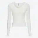 Bild 2 von Damen-Langarmshirt mit V-Ausschnitt
