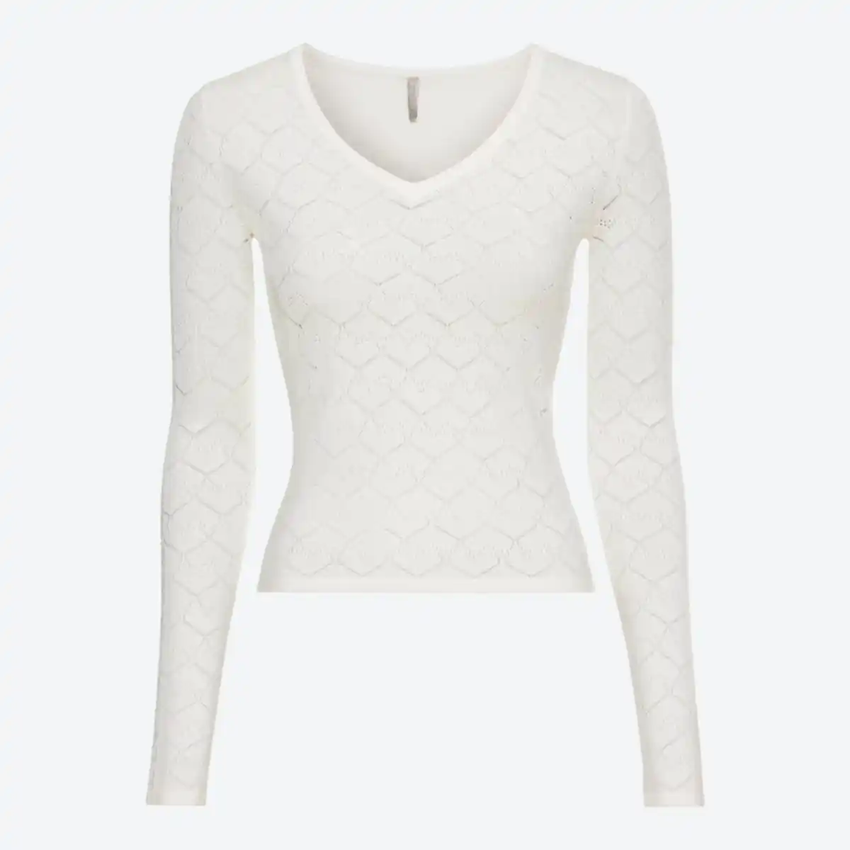 Bild 2 von Damen-Langarmshirt mit V-Ausschnitt