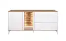 Bild 3 von Mäusbacher - Lowboard Faro, weiß/Asteiche, 80 cm, inkl. Push-to-Open Funktion
