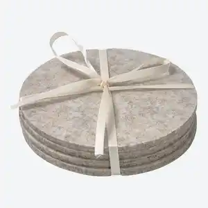 Platzset aus Filz, Ø ca. 12 cm, 4er-Pack