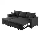 Bild 4 von Ecksofa mit Stauraum & Schlaffunktion, ca. 224 x 146 x 88 cm - Dunkelgrau