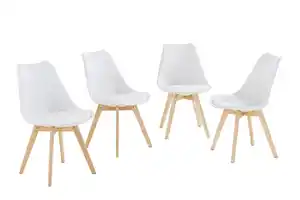 4er-Set Esszimmerstuhl aus Holz, ca. 57 x 49 x 81 cm