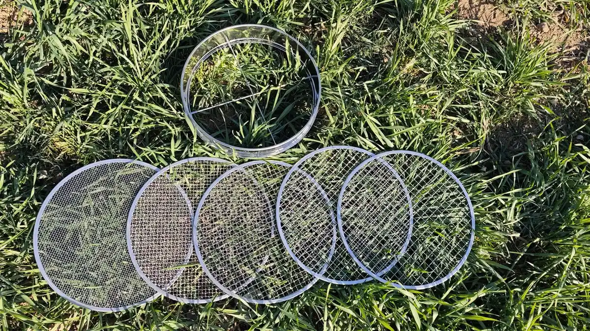 Bild 1 von 5in1 Garten-Sieb aus Kohlenstoffstahl, oberflächenverzinkt ca. 30 x 30 x 6.5cm