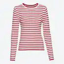 Bild 1 von Damen-Zopfstrickpullover mit Ringelmusterung