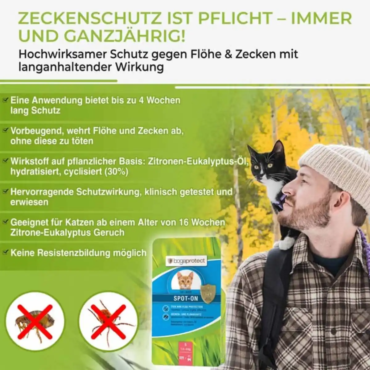 Bild 2 von bogaprotect Spot-On Katze S 3x0,7ml