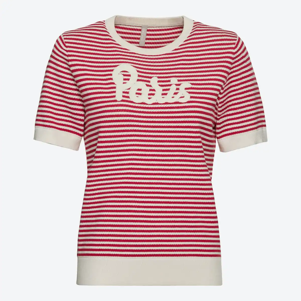 Bild 1 von Damen-Strick-T-Shirt im Streifen-Design