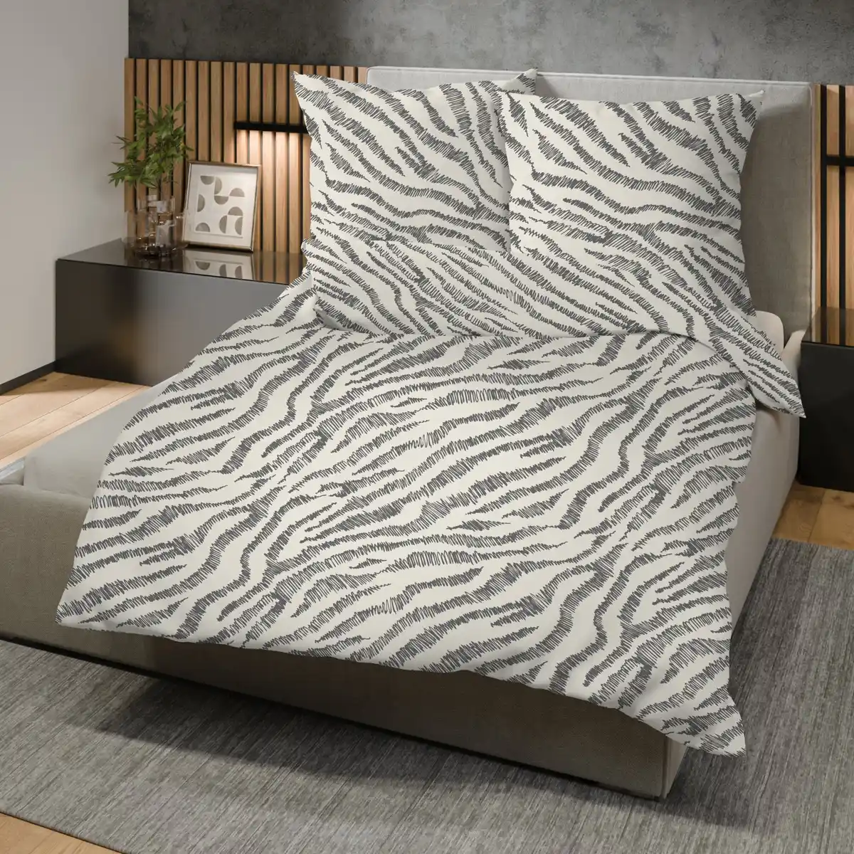 Bild 1 von Renforcé-Bettwäsche-Garnitur aus reiner Baumwolle