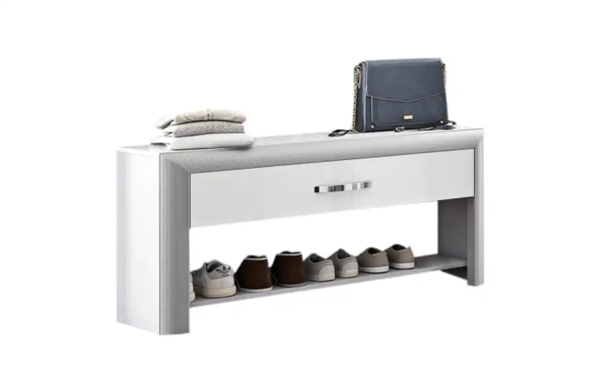 Bild 2 von Mondo - Garderobenkombi Entry, alufarbig/weiß