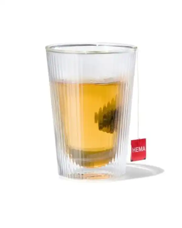 Bild 4 von doppelwandiges Glas, Streifenrelief, 350 ml