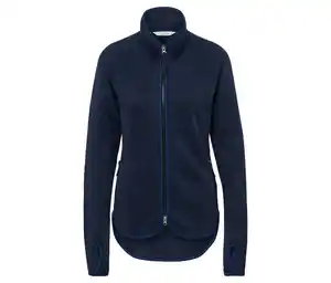 Strickfleece-Jacke, navy