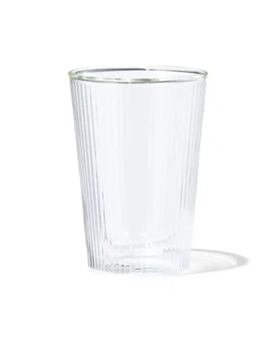 Bild 1 von doppelwandiges Glas, Streifenrelief, 350 ml