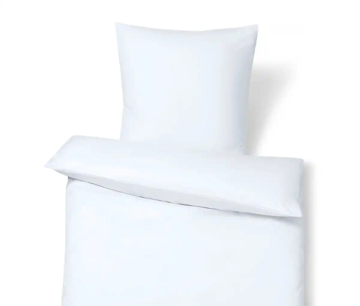Bild 1 von Baumwollsatin-Bettwäsche, weiß, Normalgröße