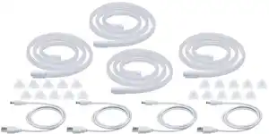 Paulmann LED-Streifen Neon Colorflex USB Strip, mixed box: 4x1m blau, orange, pink, grün, 4x5W 5V, Gaming, PC