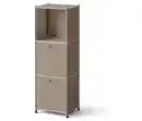 Bild 1 von Kommode »Metall CN3 Slim Line« mit 2 Klappenfächern, taupe
