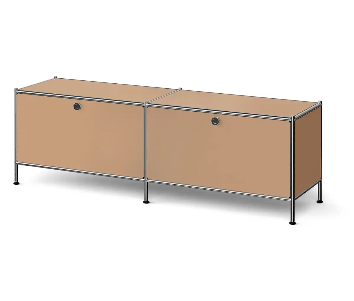 Bild 1 von Metall-Lowboard »CN3« mit Klappenfächern, toffee