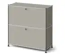 Bild 1 von Metall-Kommode »CN3 Slim Line« mit 2 Klappenfächern, hellgrau