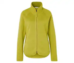 Strickfleecejacke, grüngelb