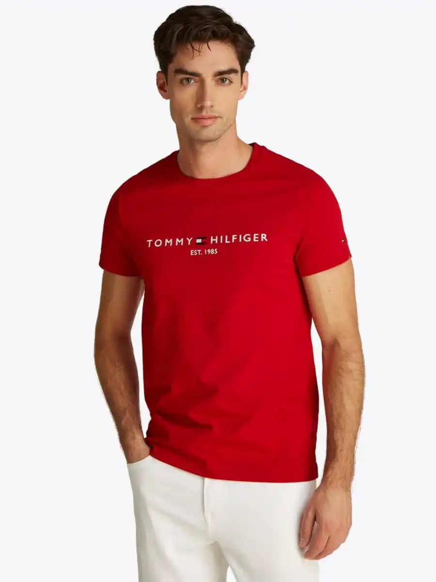 Bild 1 von Tommy Hilfiger T-Shirt TOMMY LOGO TEE aus reiner Baumwolle