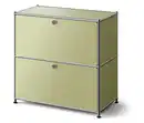 Bild 1 von Niedrige Metall-Kommode »CN3« mit Klappenfächern, pistazie