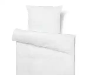 Seersucker-Bettwäsche, weiß, Normalgröße