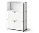 Bild 1 von Metall-Kommode »CN3 Slim Line« mit 2 versetzbaren Klappenfächern, weiß